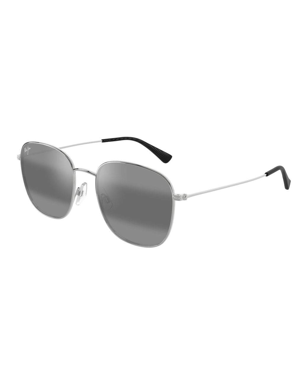 Maui Jim Black Mj0657Sa 001 Occhiali Da Sole Metallo Grigio Squadrata