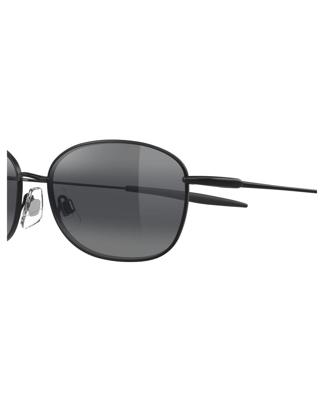 Maui Jim Black Mj0372S 001 Occhiali Da Sole Metallo Grigio Rotonda