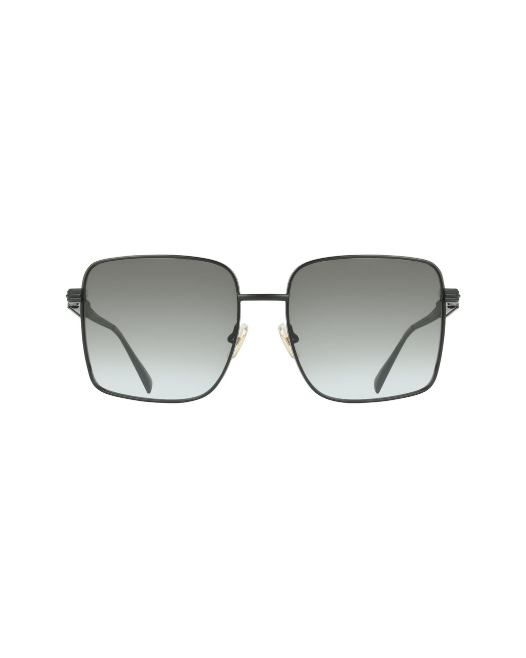 Ferragamo Black Sf330S 002 Sunglasses Metal Squared Normal