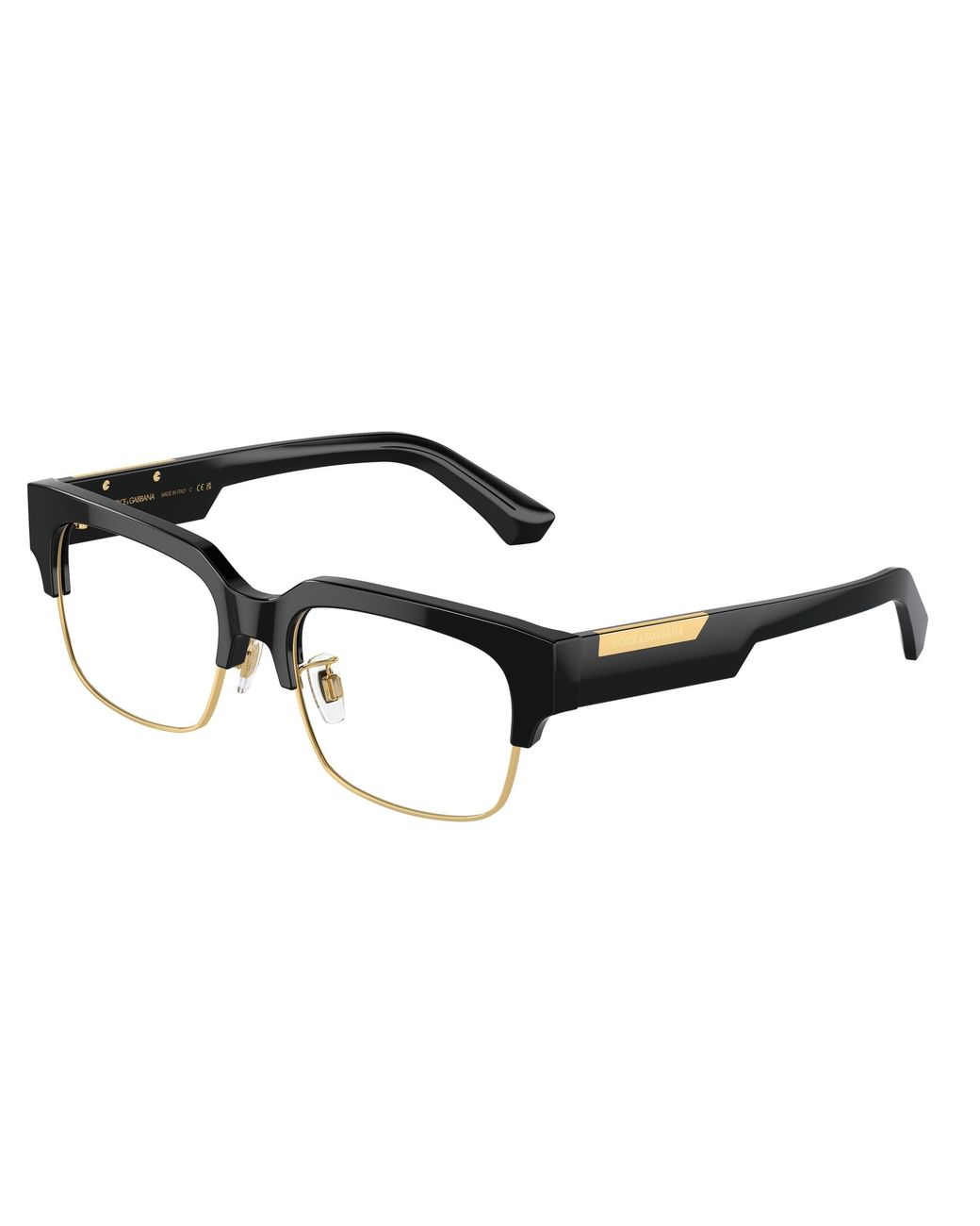 Dolce & Gabbana Black Dg3388 501 Optical Frames Acetate Transparent Squared Normal for men
