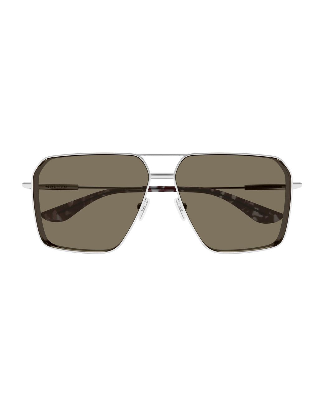McQueen Black Am0500S 002 Sunglasses Metal Pilot for men
