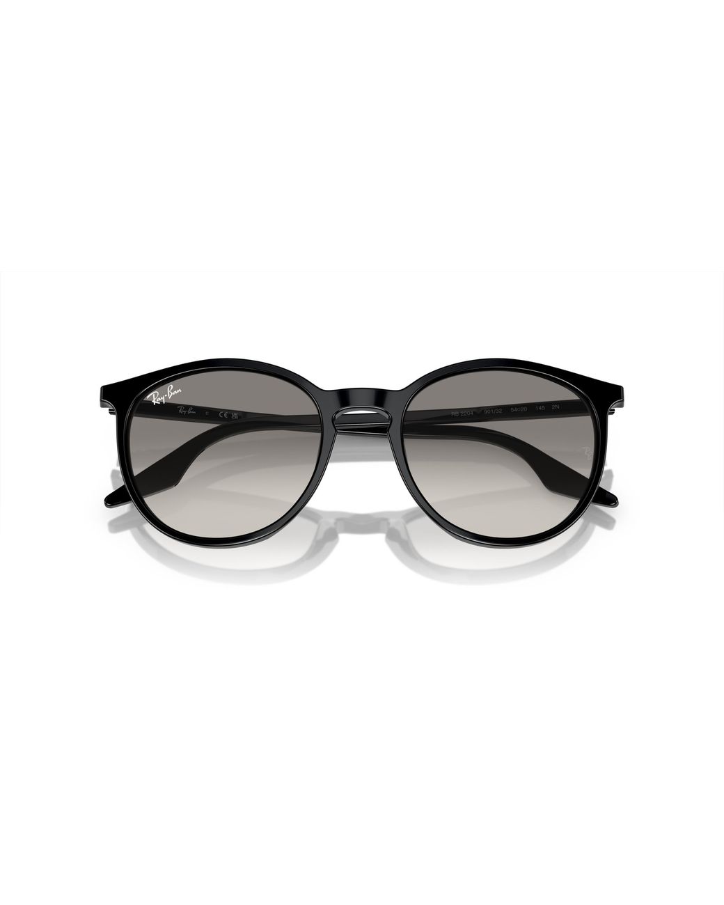 Ray-Ban Black Light Grey Gradient Phantos Sunglasses Rb2204 901/32 54