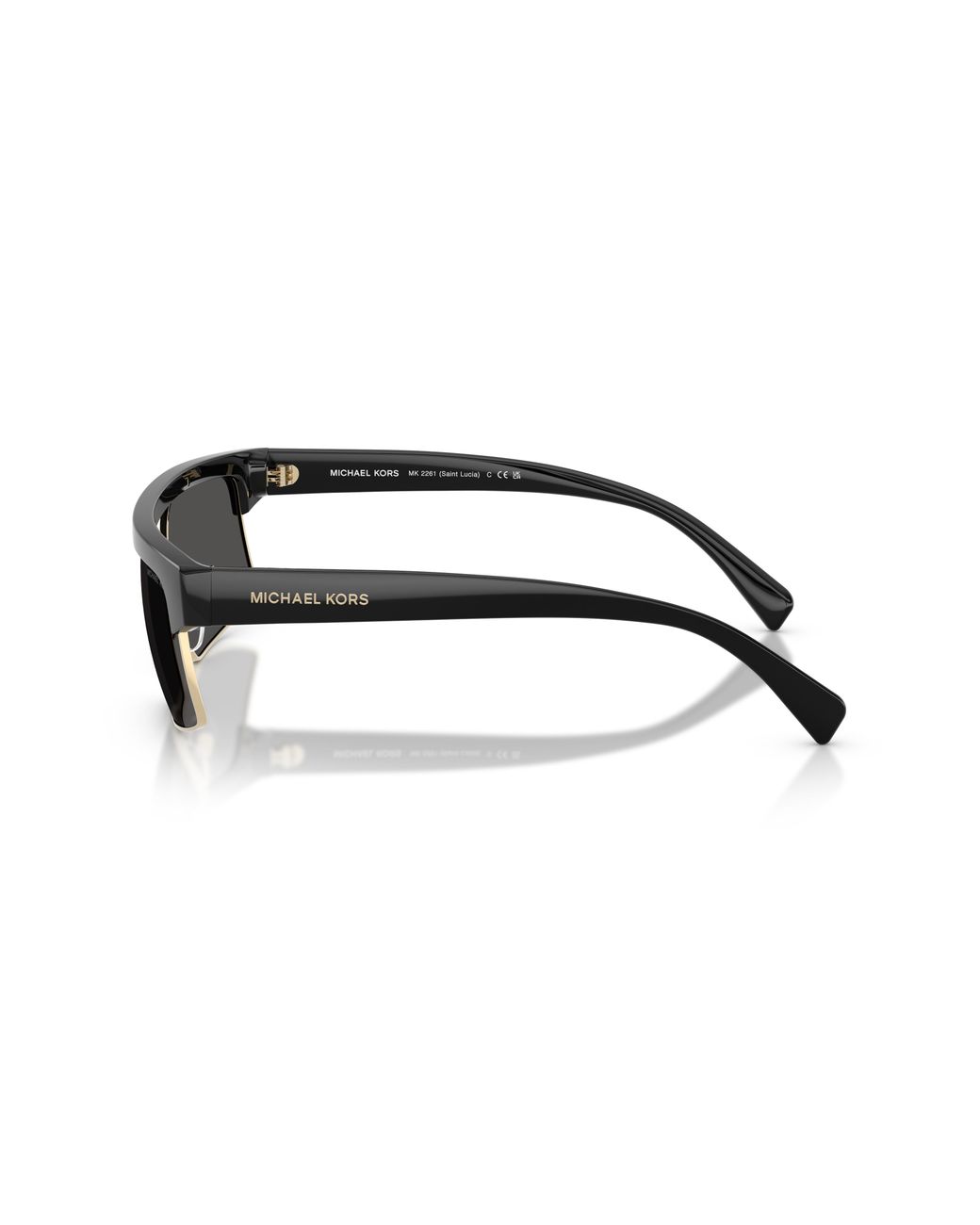 Michael Kors Black Mk2261 Saint Lucia 300587 Sunglasses Injected Squared Normal