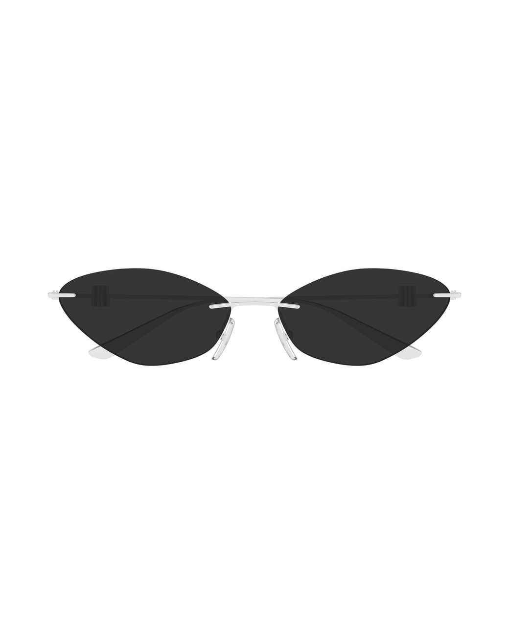 Balenciaga Black Bb0536S 001 Sunglasses Metal Geometric