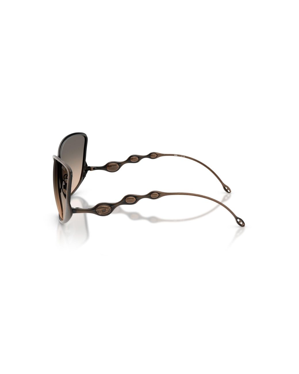 DIESEL Black Dl1013 1023I9 Sunglasses Metal Pillow Normal Shaded