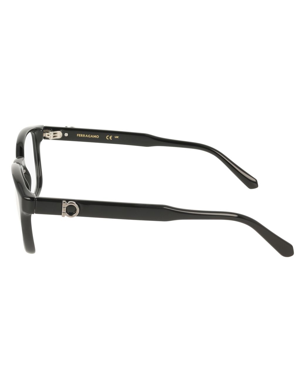 Ferragamo Black Sf3027E 001 Optical Frames Geometric Normal for men