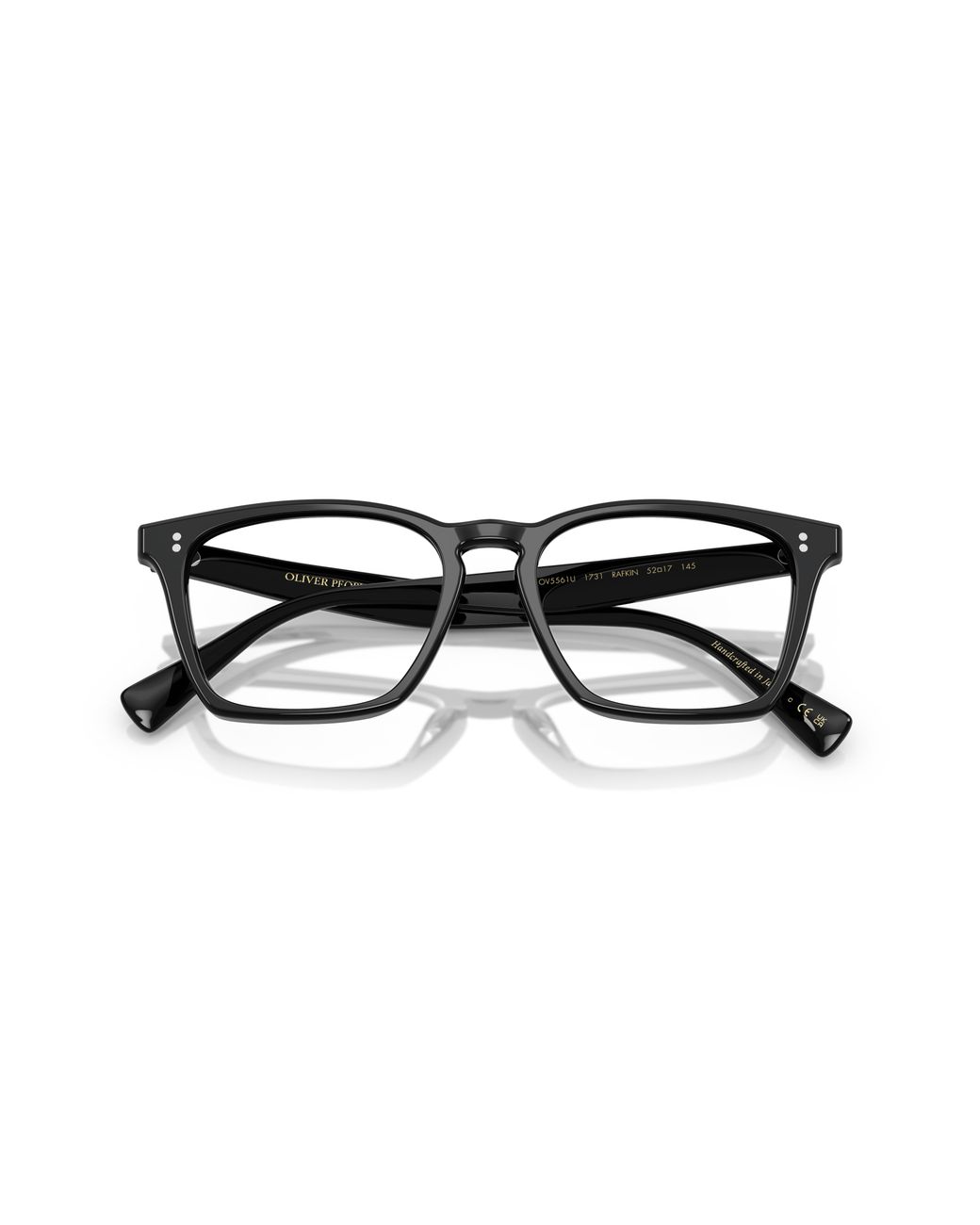 Oliver Peoples Black Ov5561U Rafkin 1731 Optical Frames Acetate Transparent Squared Normal for men