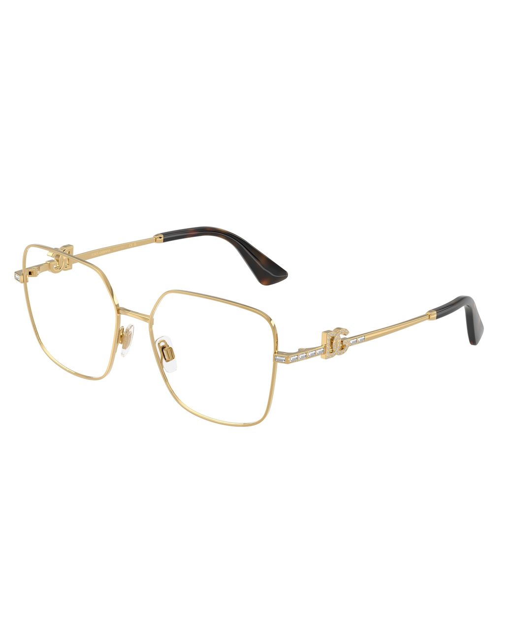 Dolce & Gabbana Black Dg1367B 02 Optical Frames Metal Transparent Squared Normal