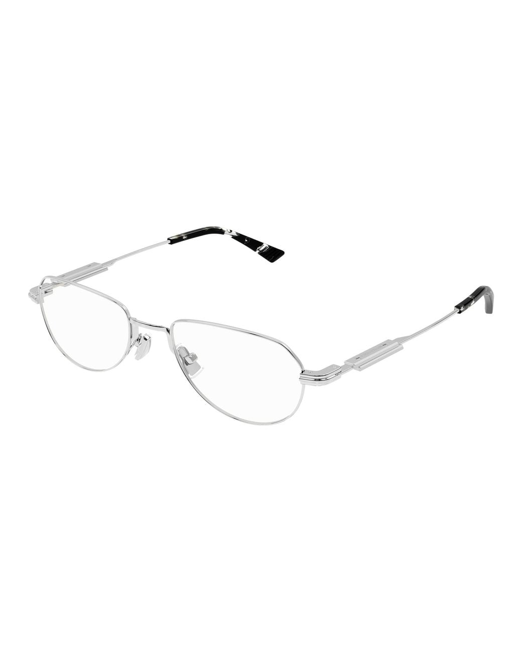 Bottega Veneta Black Bv1510O 003 Optical Frames Metal Transparent Round