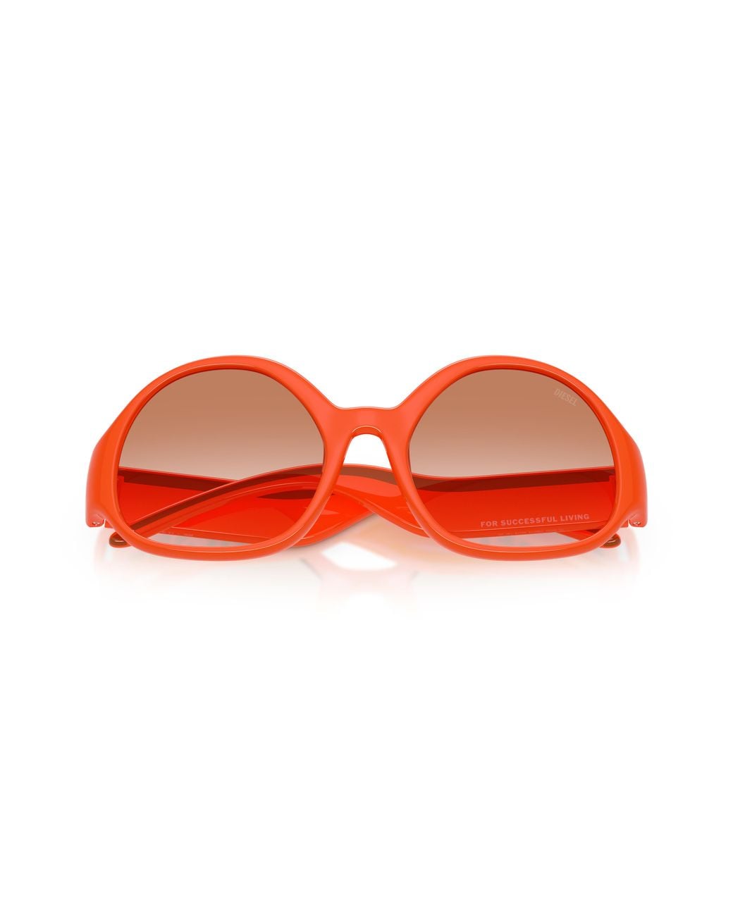 DIESEL Red Dl3022U 206213 Sunglasses Injected Round Normal Nuanced