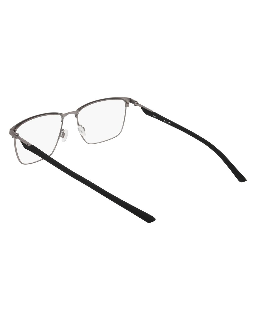 Nike Black 4321 001 Optical Frames Metal Squared Normal for men