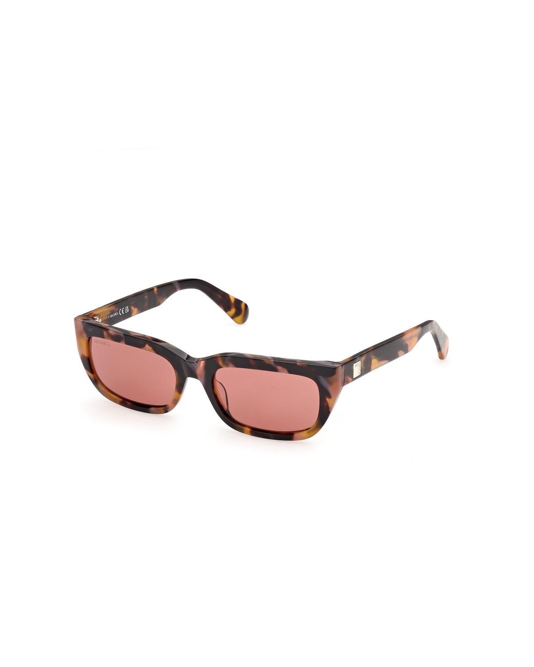 MAX&Co. Black Mo0175 52S Sunglasses Acetate Bordeaux Squared Normal