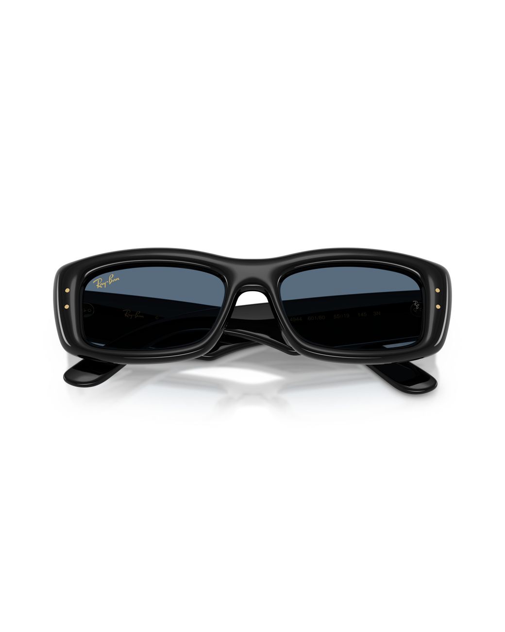Ray-Ban Black Kiliane Puffer Sunglasses Frame Blue Lenses