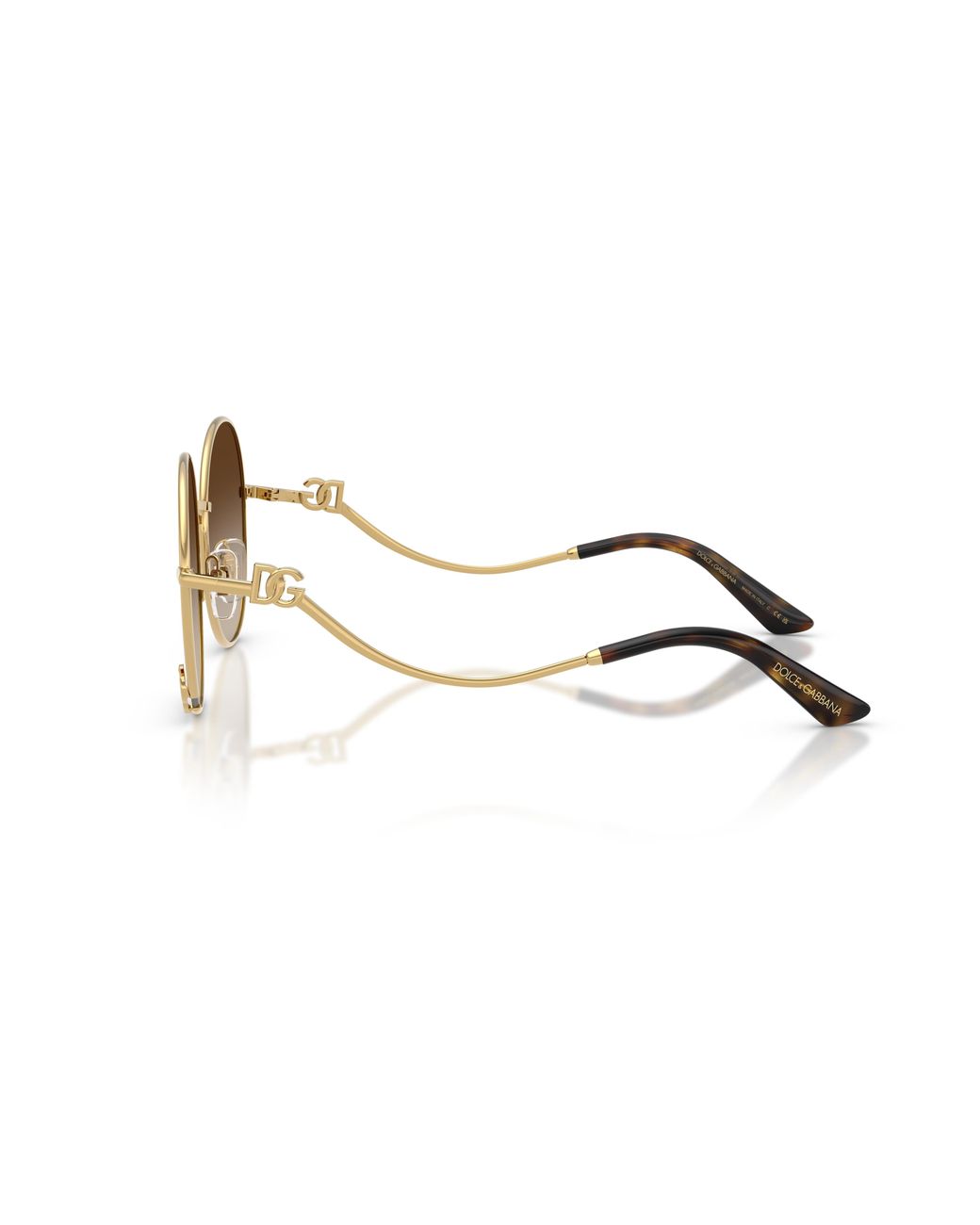 Dolce & Gabbana Black Dg2324 02/13 Sunglasses Metal Round Normal Shaded