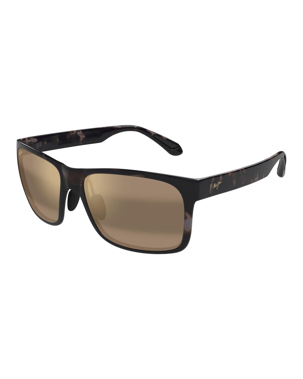 Maui Jim Black Mj0432S 002 Sunglasses Injected Bronze Squared