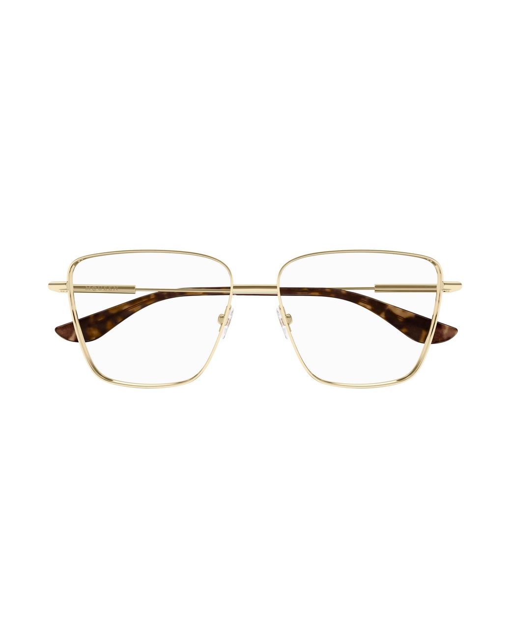 McQueen Black Am0503O 002 Optical Frames Metal Transparent Squared