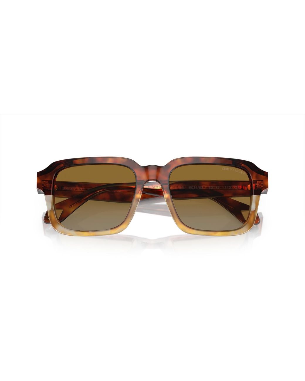 Giorgio Armani Black Ar8194U 6034B2 Sunglasses Acetate Squared Normal Shaded for men
