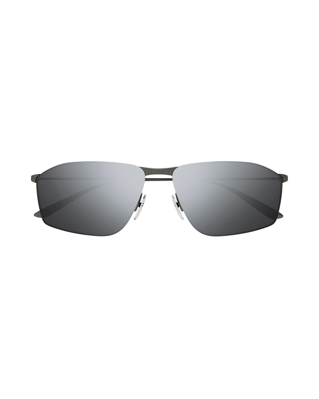 Balenciaga Black Bb0413S 004 Sunglasses Metal Squared for men