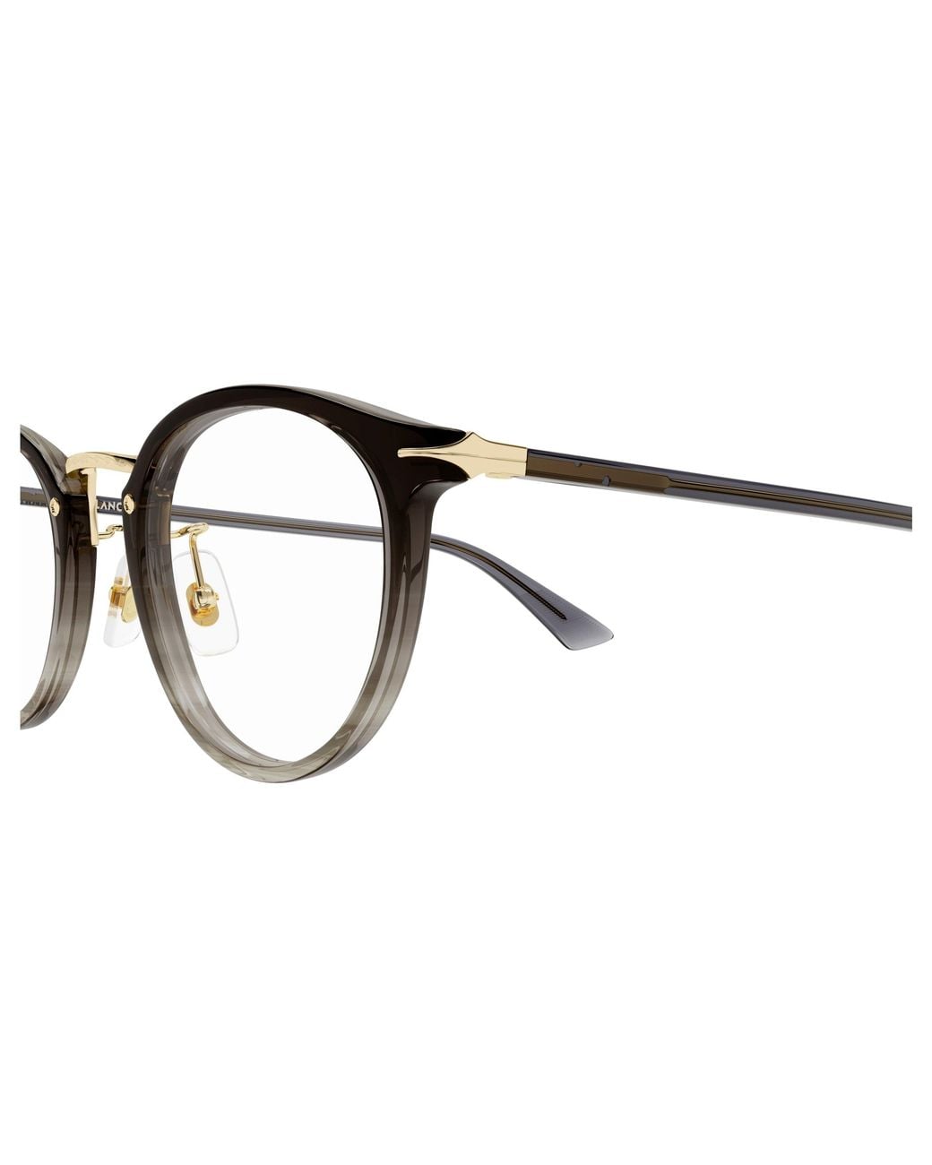Montblanc Black Mb0406O 003 Optical Frames Acetate Transparent Round for men