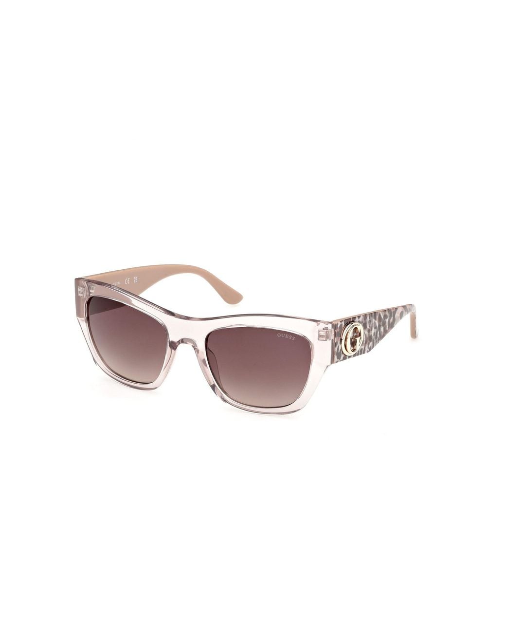 Guess Black Gu00363 57F Sunglasses Injected Squared Normal