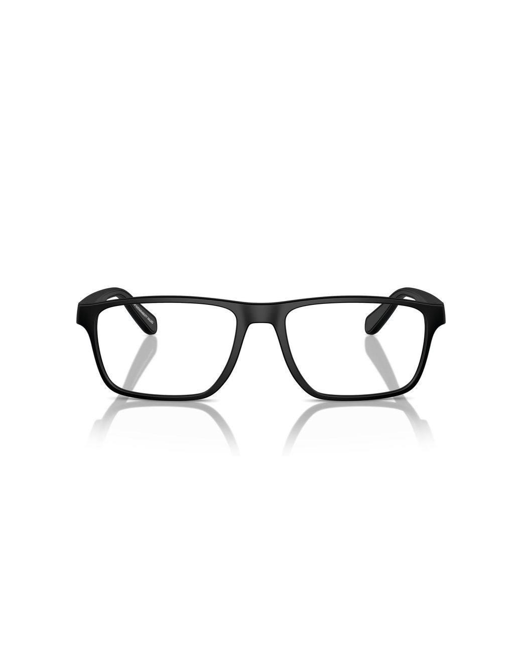 Emporio Armani Black Ea3233 5001 Optical Frames Injected Squared Normal for men