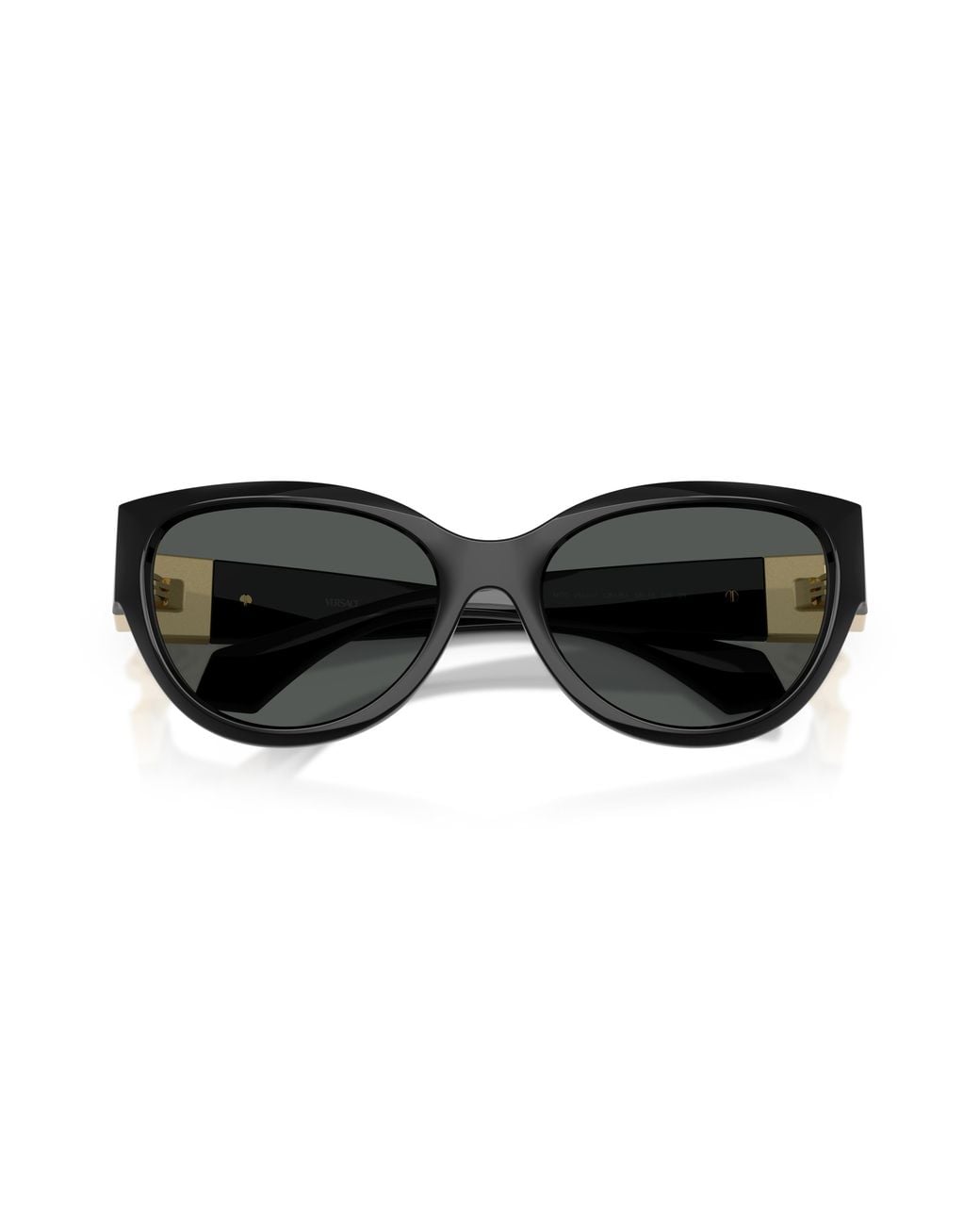 Versace Black Ve4524U Gb1/87 Sunglasses Injected Cat Eye Normal