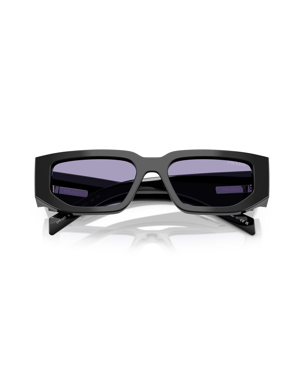 Prada Black Pr 09Zs 16K01O Sunglasses Acetate Squared Normal for men