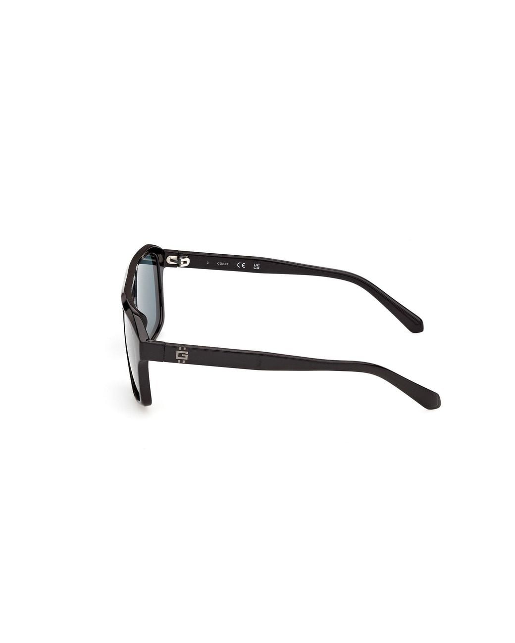 Guess Black Gu00364 01V Sunglasses Injected Pilot Normal for men