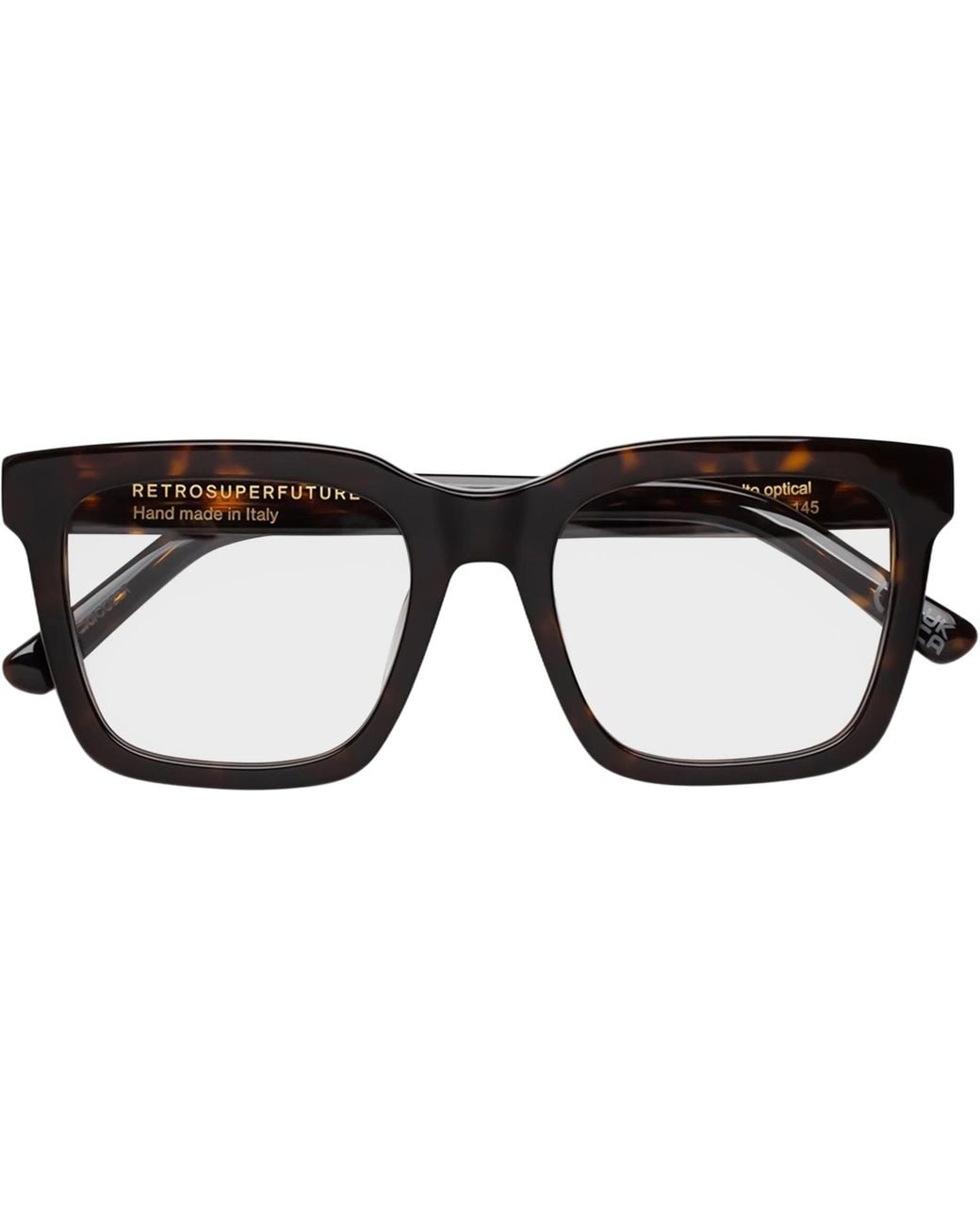 Retrosuperfuture Black Eob Aalto Optical 3627 Optical Frames Acetate Squared