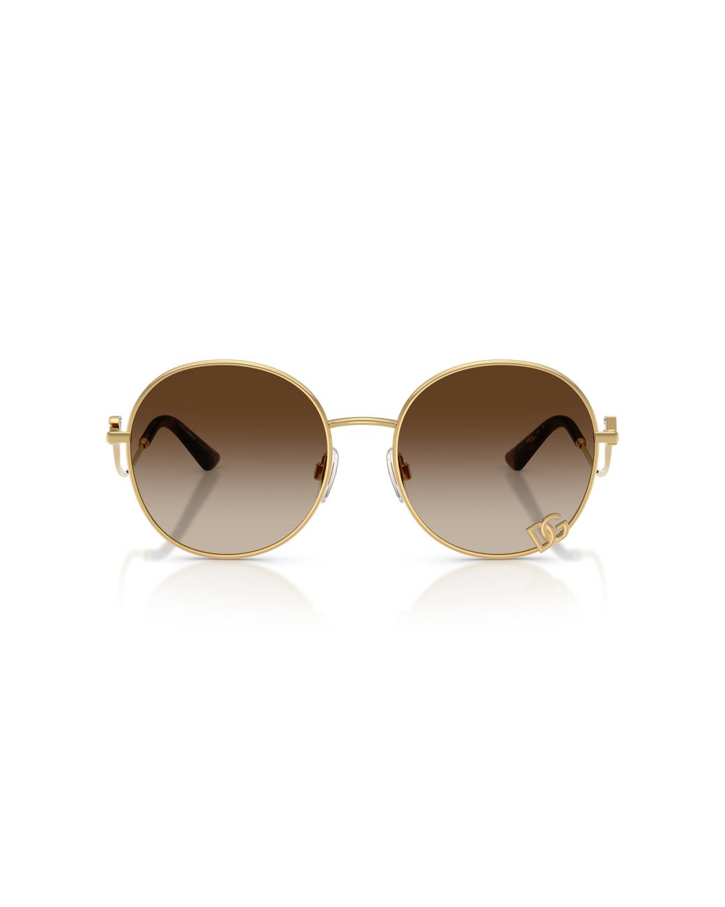 Dolce & Gabbana Black Dg2324 02/13 Sunglasses Metal Round Normal Shaded
