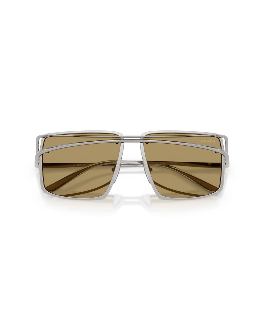 Prada Black Pr C55S 28C70G Sunglasses Metal Geometric Normal for men