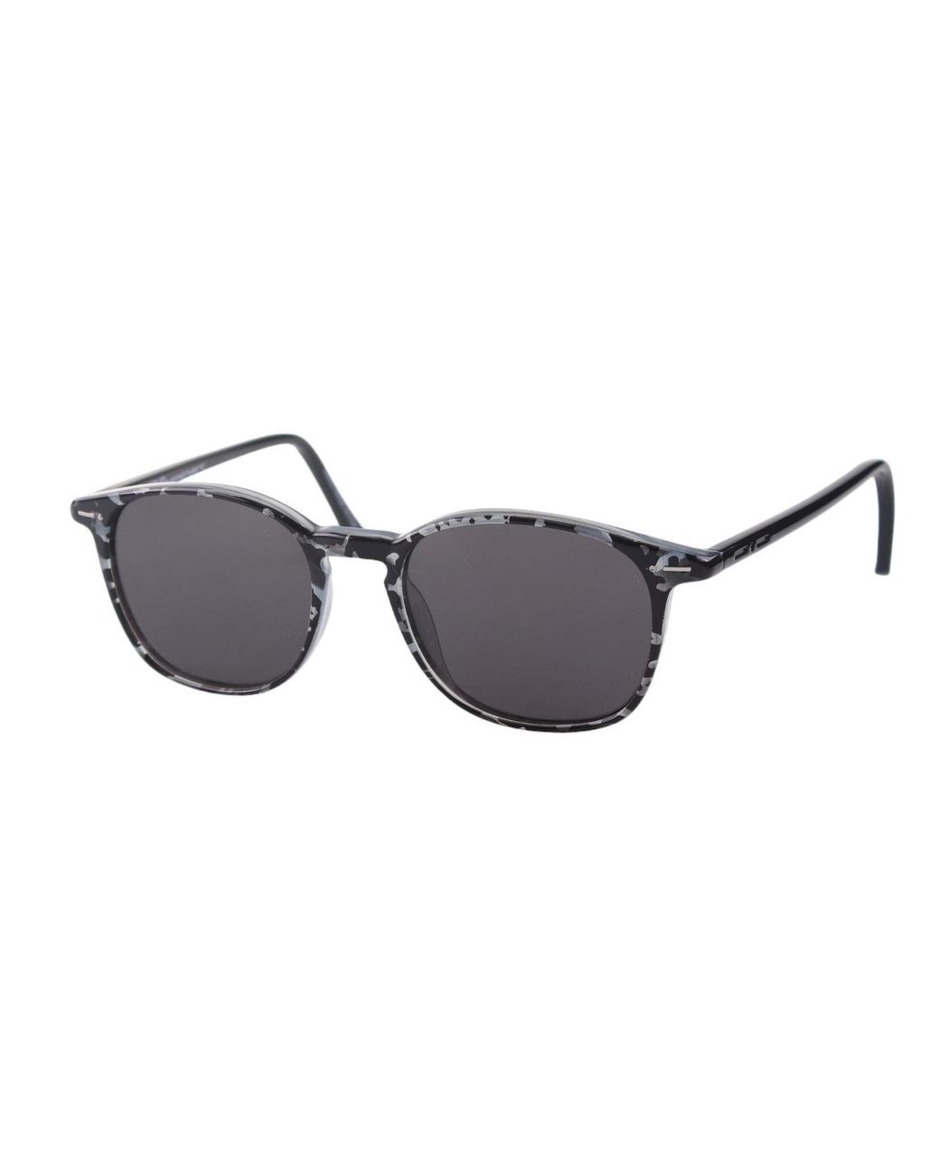 Italia Independent Gray 5704 Eyecare Camo/Fumo Outlet Sunglasses Acetate Smoke Round Polarized