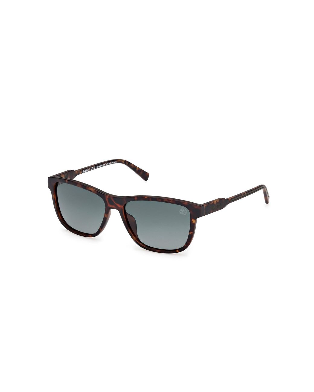 Timberland Black Tb00052-H 52D Sunglasses Injected Smoke Squared Polarized for men