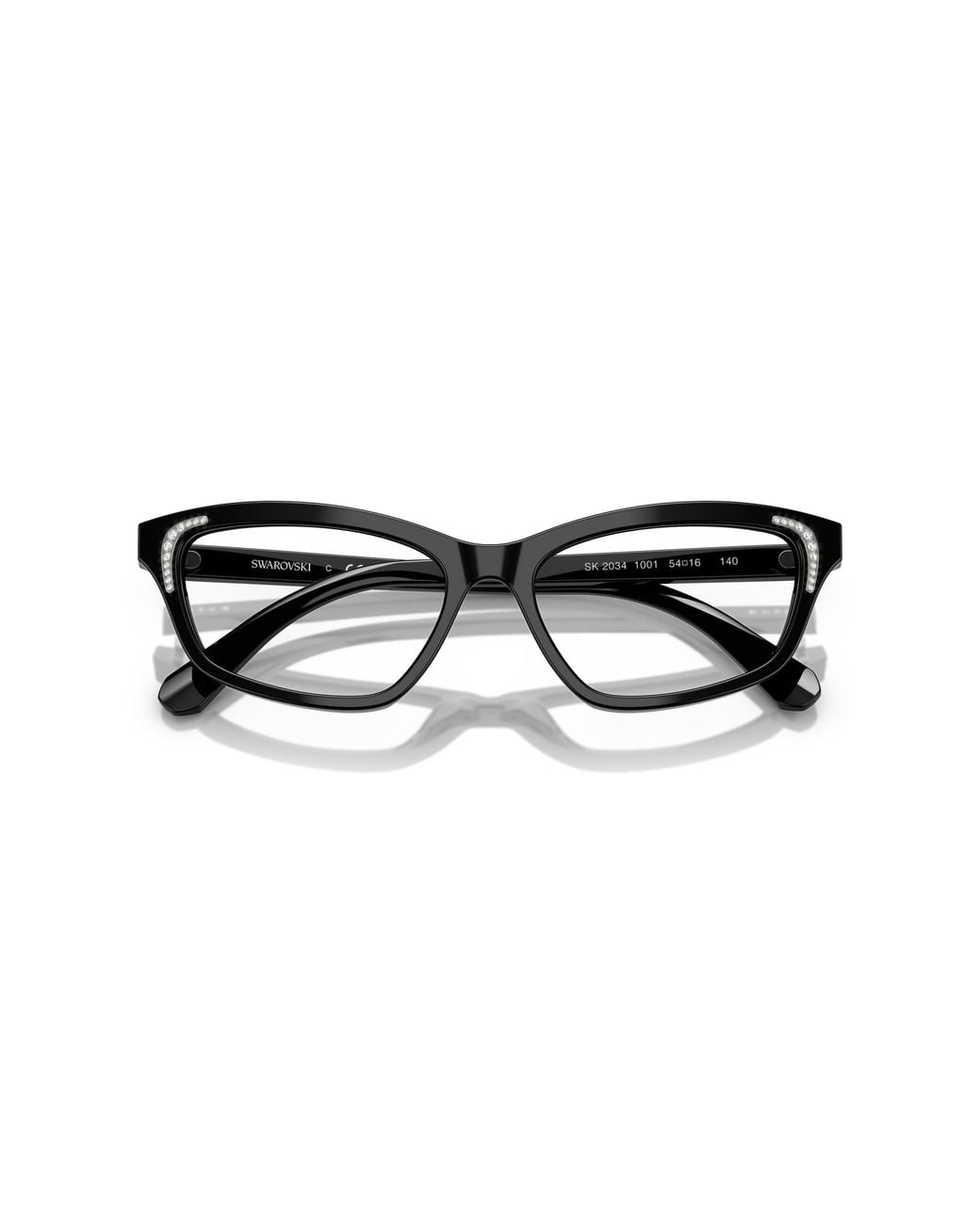 Swarovski Black Sk2034 1001 Optical Frames Acetate Geometric Normal