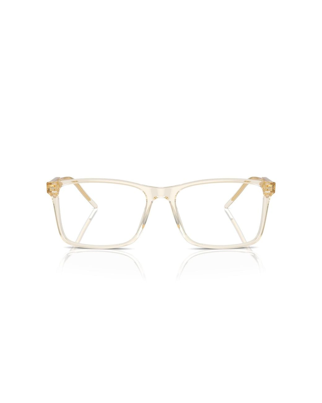 Giorgio Armani Black Ar7258 6077 Optical Frames Acetate Transparent Squared Normal for men
