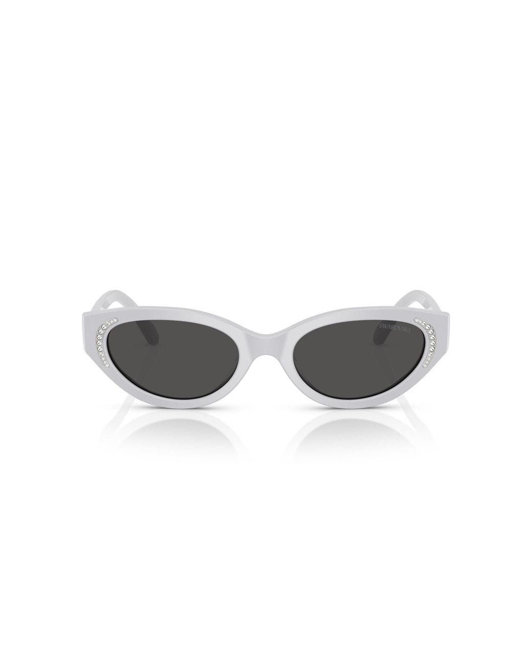 Swarovski Black Sk6030 106087 Sunglasses Acetate Round Normal