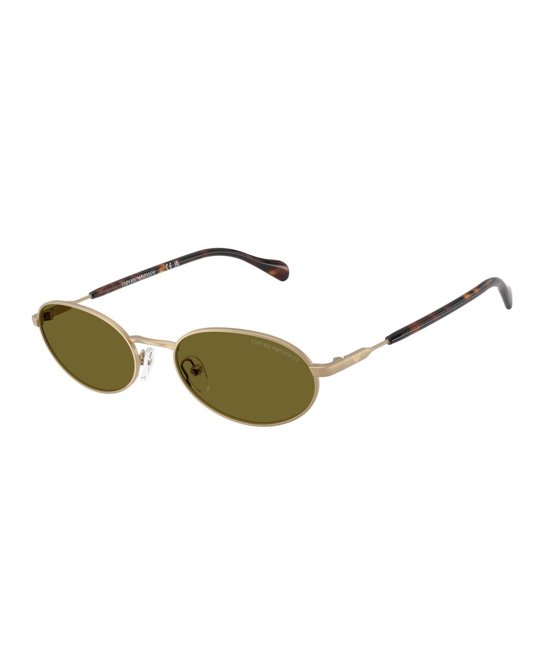 Emporio Armani Black Ea2175 3002/2 Sunglasses Metal Round Normal for men