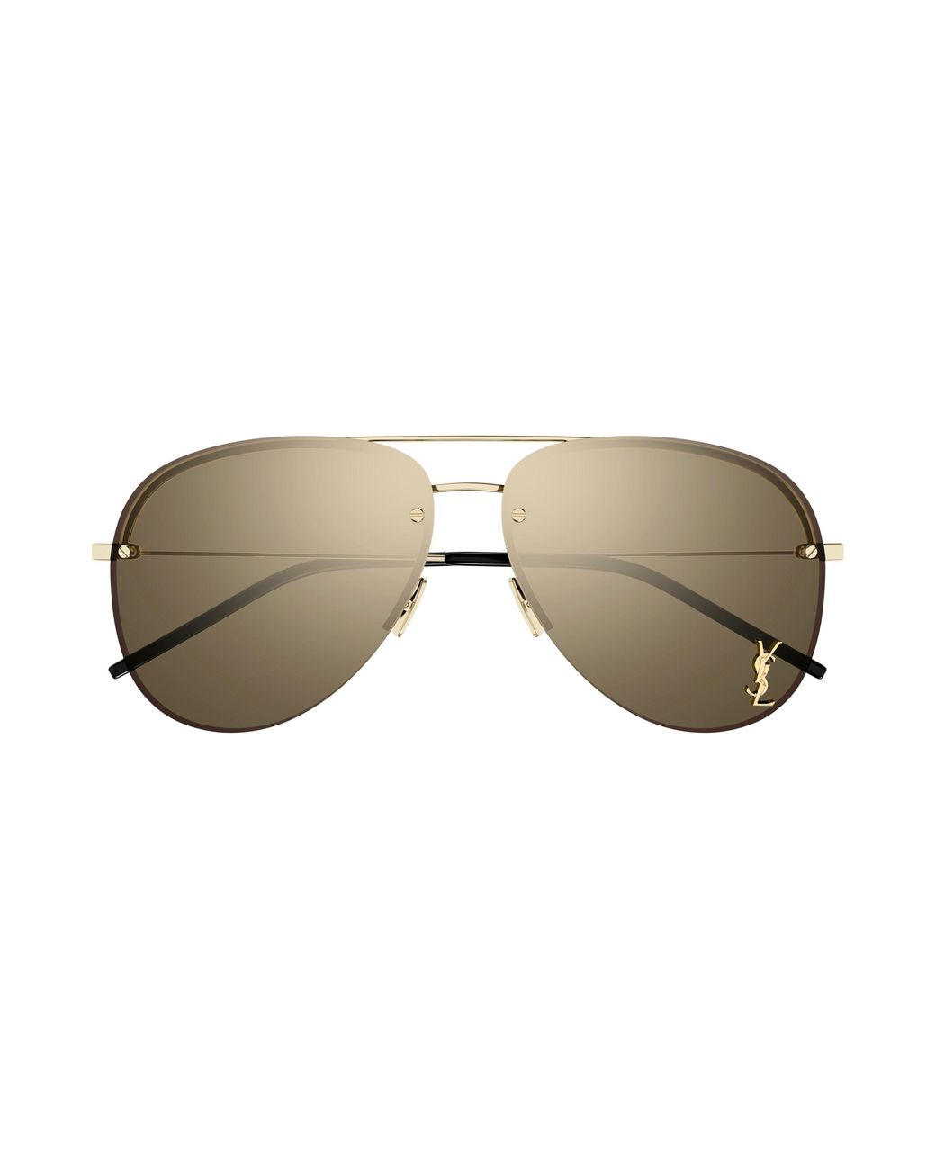 Saint Laurent Black Classic 11 M 004 Sunglasses Metal Copper Pilot Normal Mirror