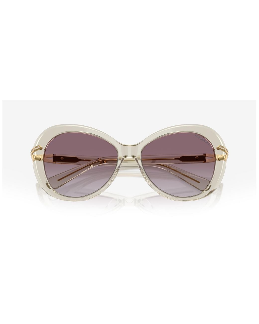 Swarovski Black Sk6026 30038H Sunglasses Acetate Butterfly Normal Shaded