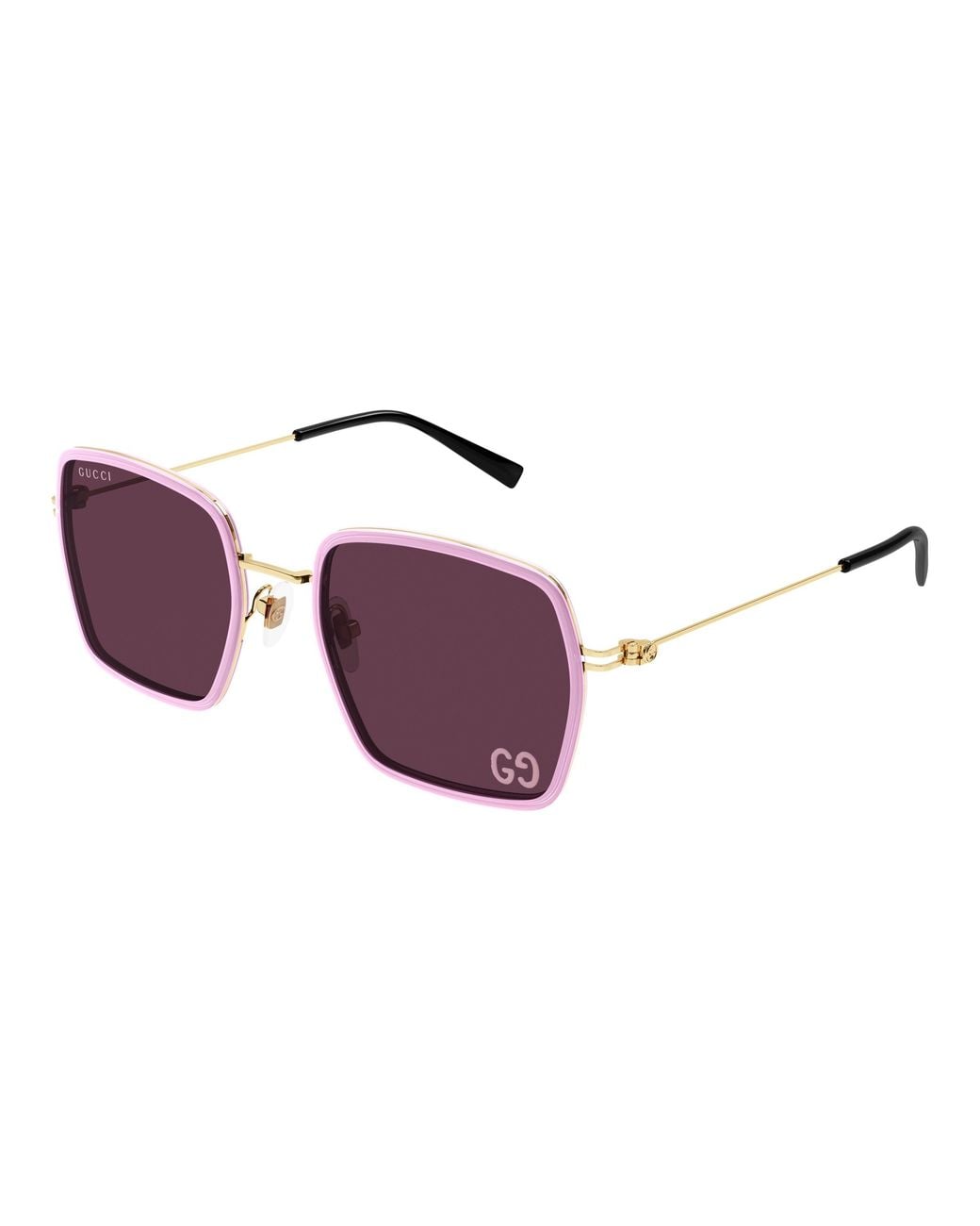 Gucci Black Gg1848S 005 Sunglasses Injected Squared