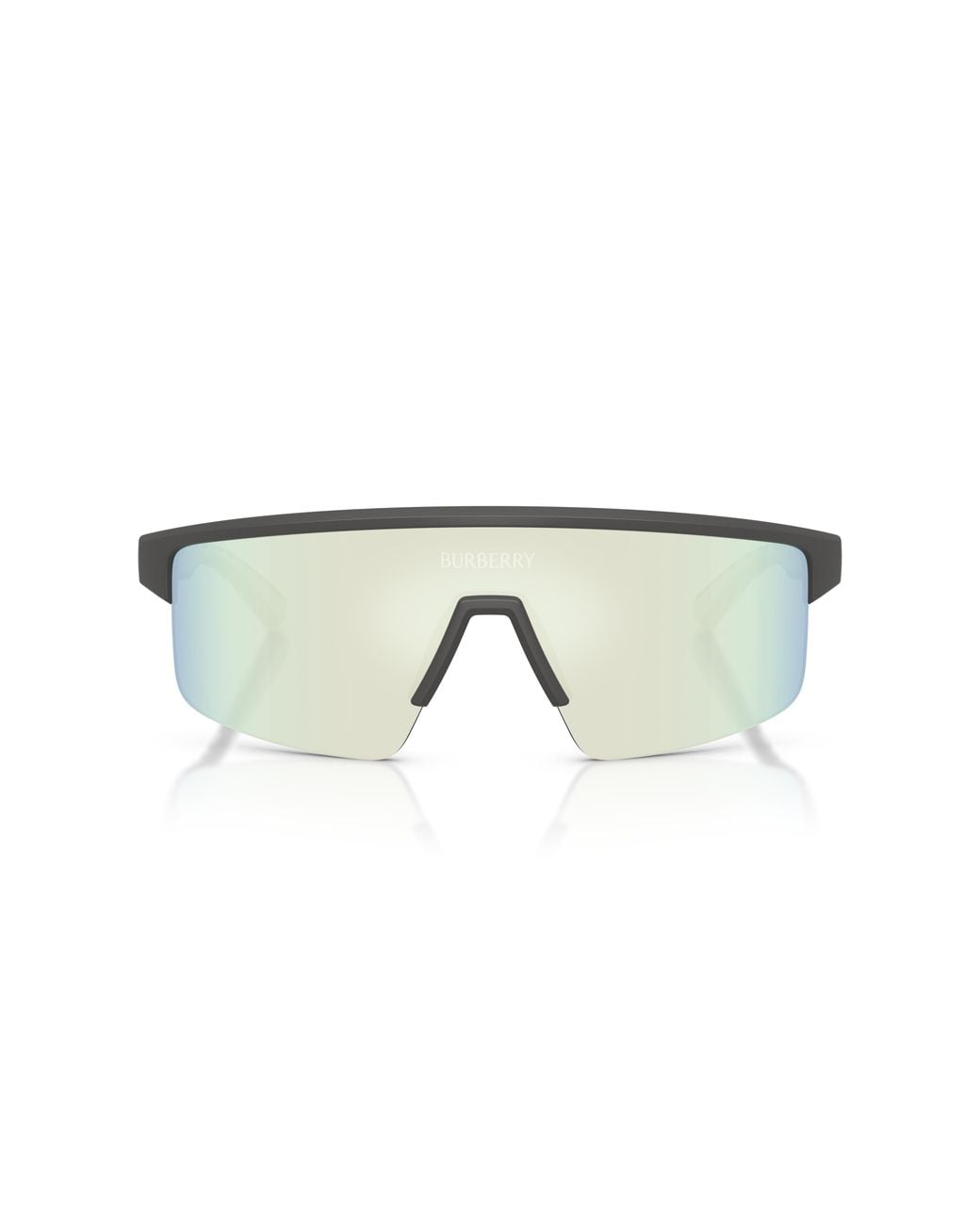 Burberry Black Be4498 4264Bw Sunglasses Injected Squared Normal Mirrored for men