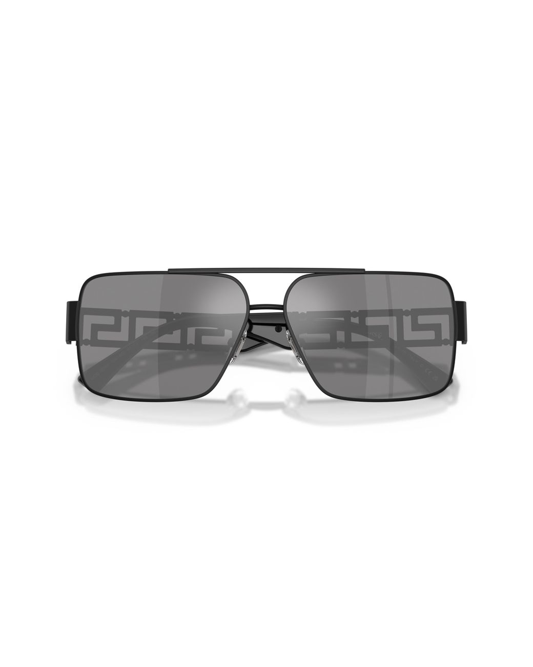 Versace Black Ve2290 12616G Sunglasses Metal Squared Mirror for men