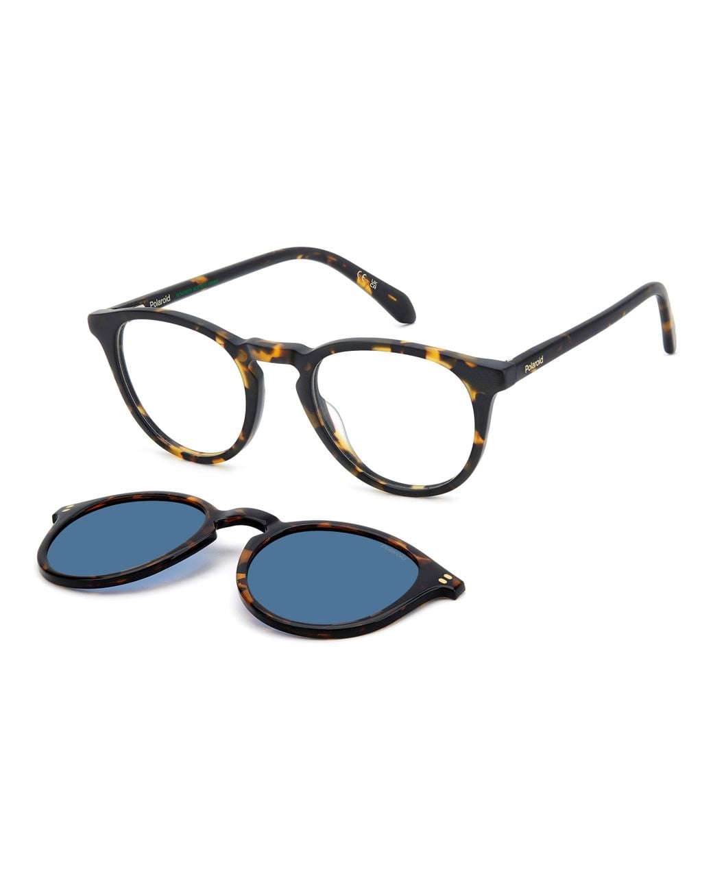 Polaroid Black Pld D638/C N9P/C3 Optical Frames Acetate Pantos Polarized for men