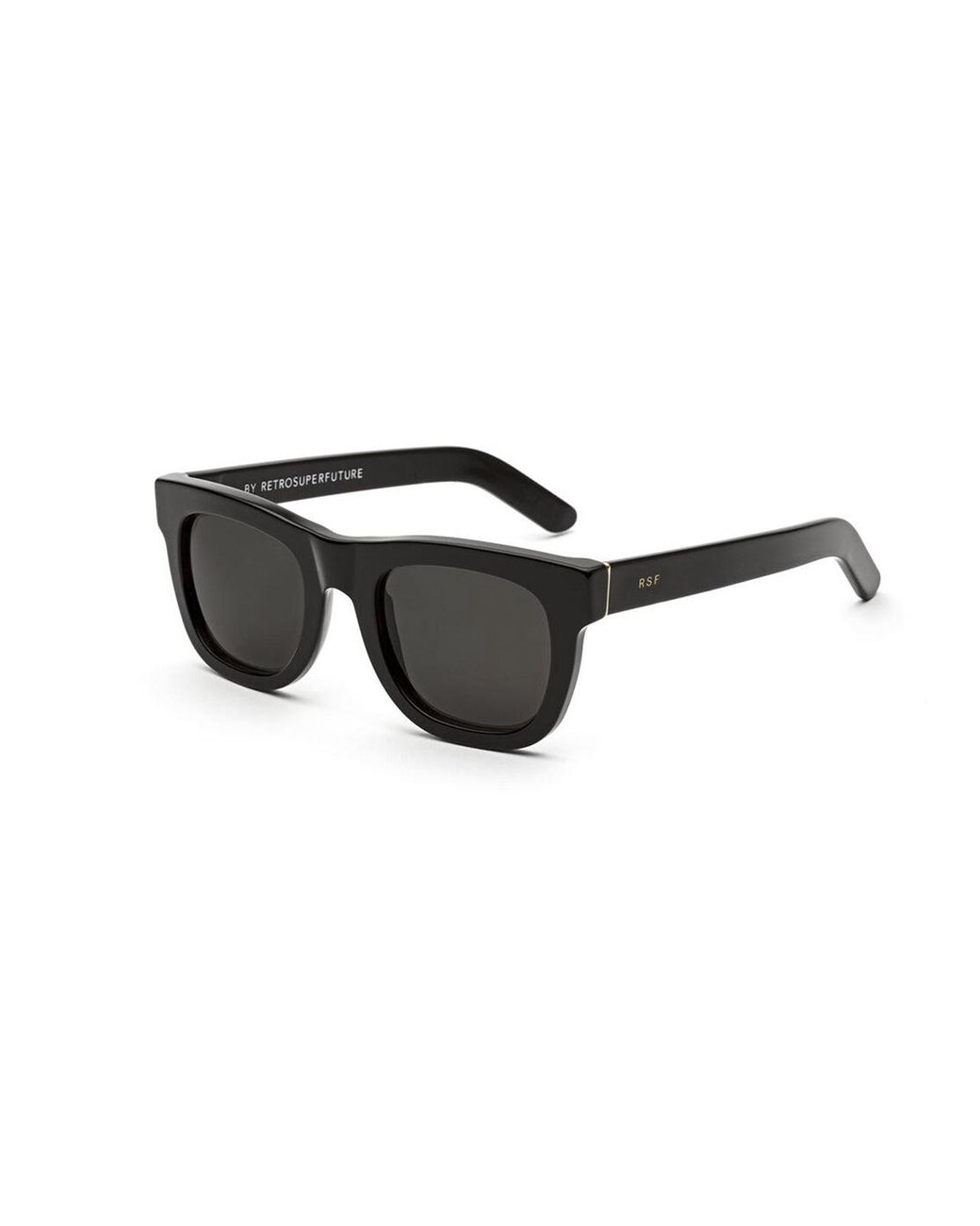 Retrosuperfuture Black J6C Ciccio. Sunglasses Acetate Squared Normal