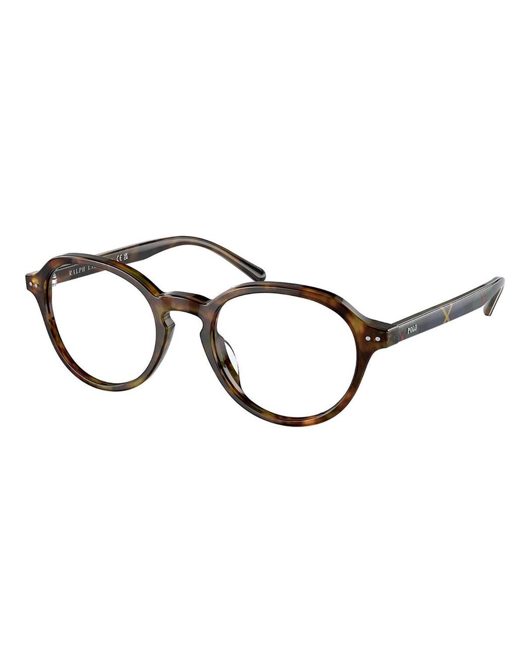 Polo Ralph Lauren Black Ph2251U 5017 Optical Frames Acetate Transparent Round Normal for men