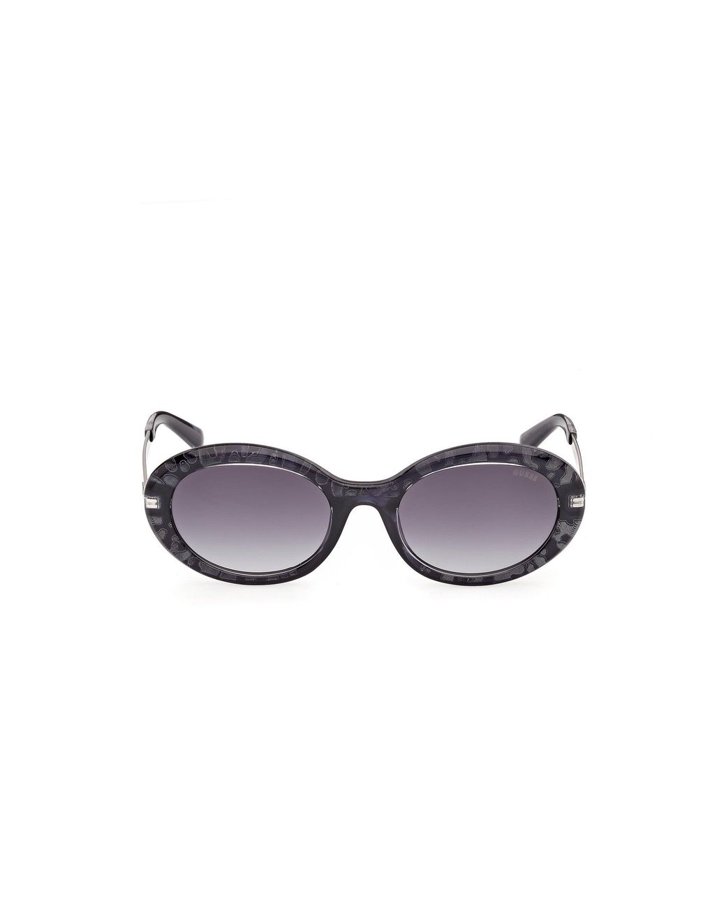 Guess Black Gu00355 90B Sunglasses Injected Smoke Round Normal