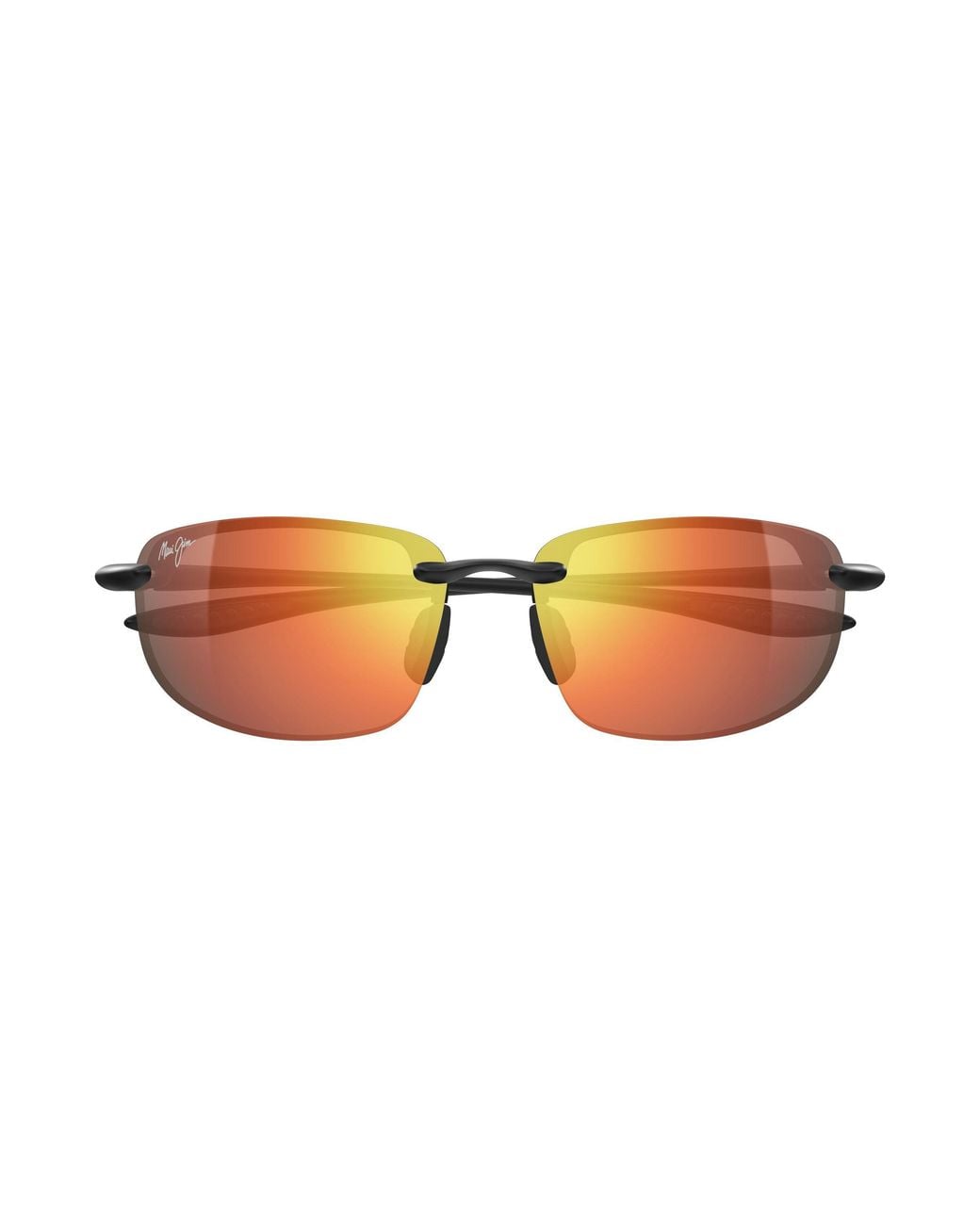 Maui Jim Black Mj0407Sa 002 Occhiali Da Sole Iniettato Rosso Squadrata