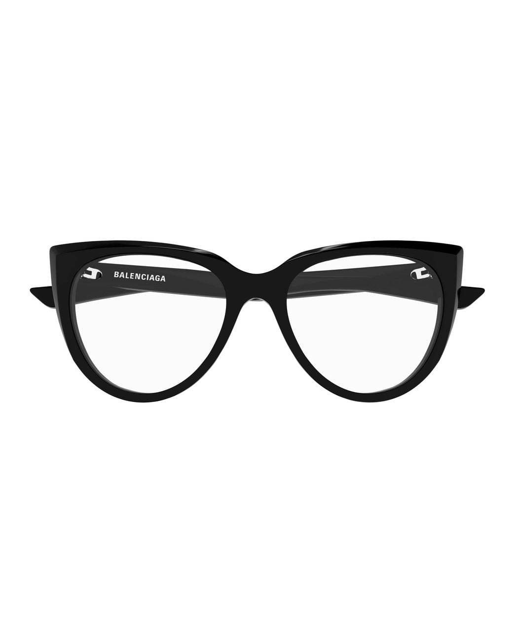 Balenciaga Black Bb0218O 001 Optical Frames Acetate Transparent Cat Eye