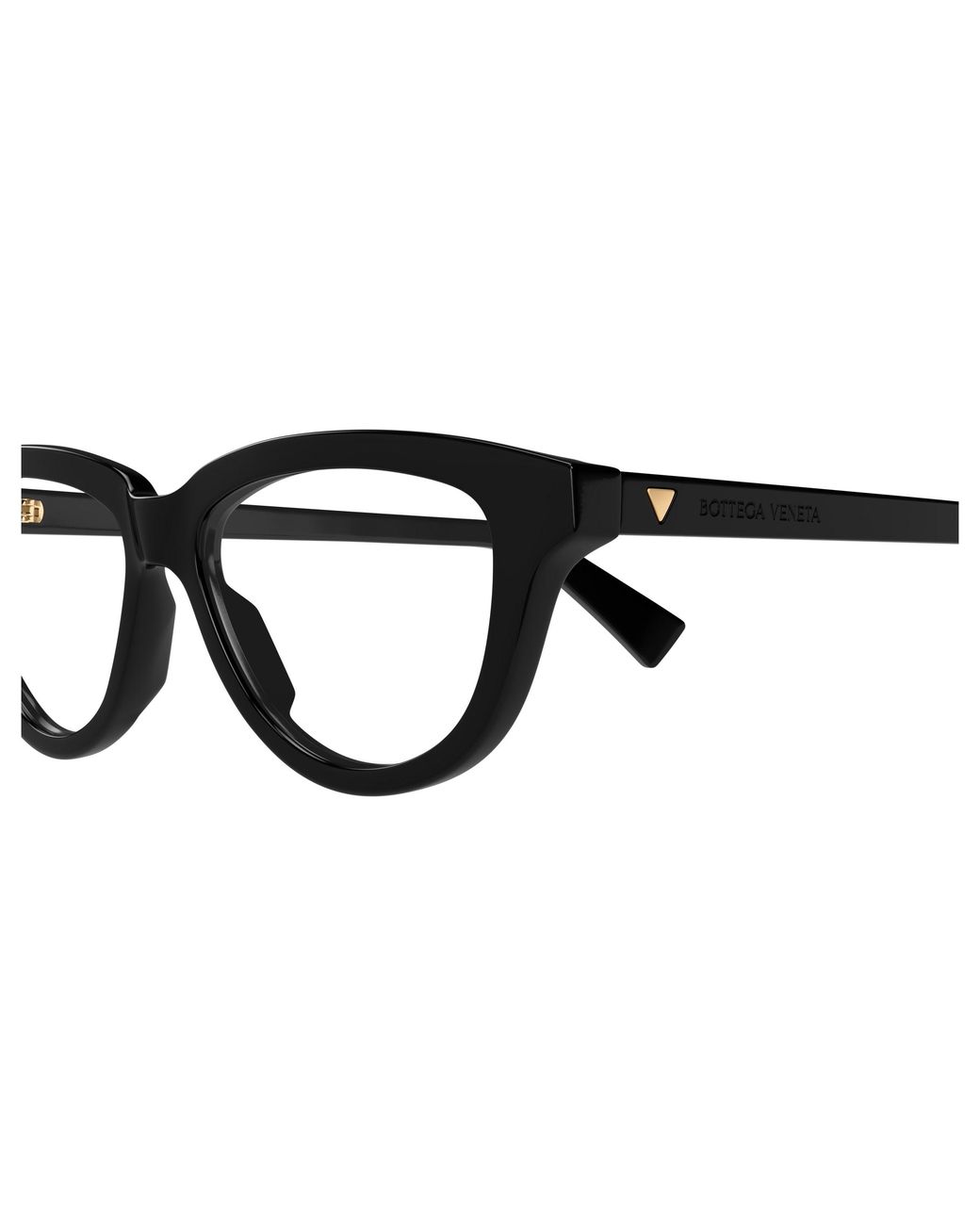 Bottega Veneta Black Bv1366O 001 Optical Frames Acetate Transparent Cat Eye