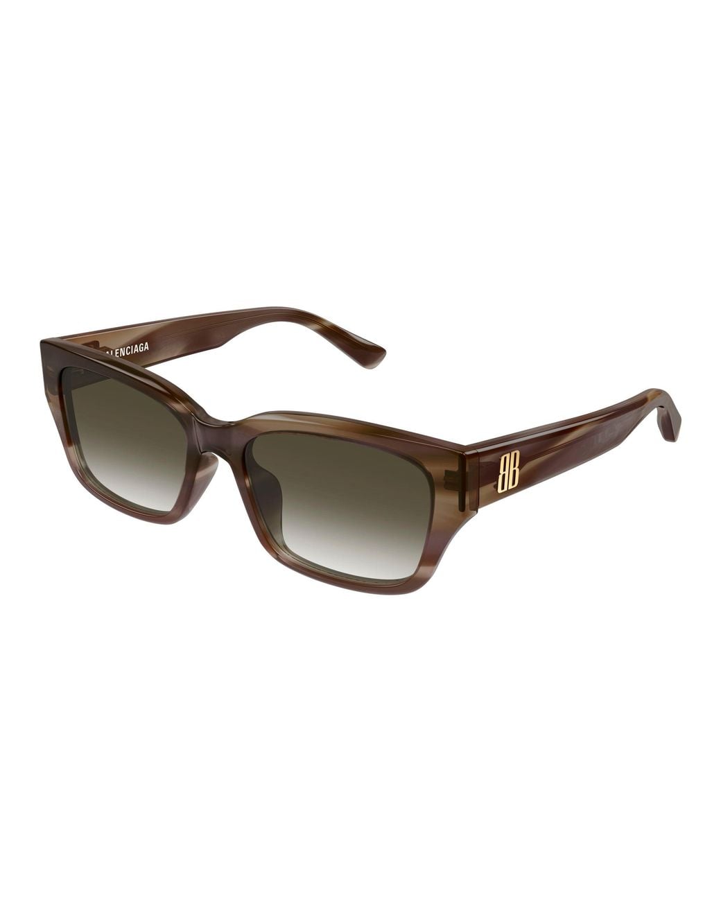 Balenciaga Black Bb0480Sk 003 Occhiali Da Sole Acetato Squadrata Sfumato